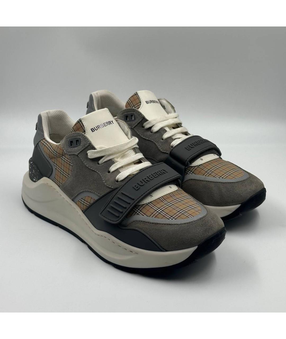 BURBERRY Мульти низкие кроссовки / кеды, фото 2