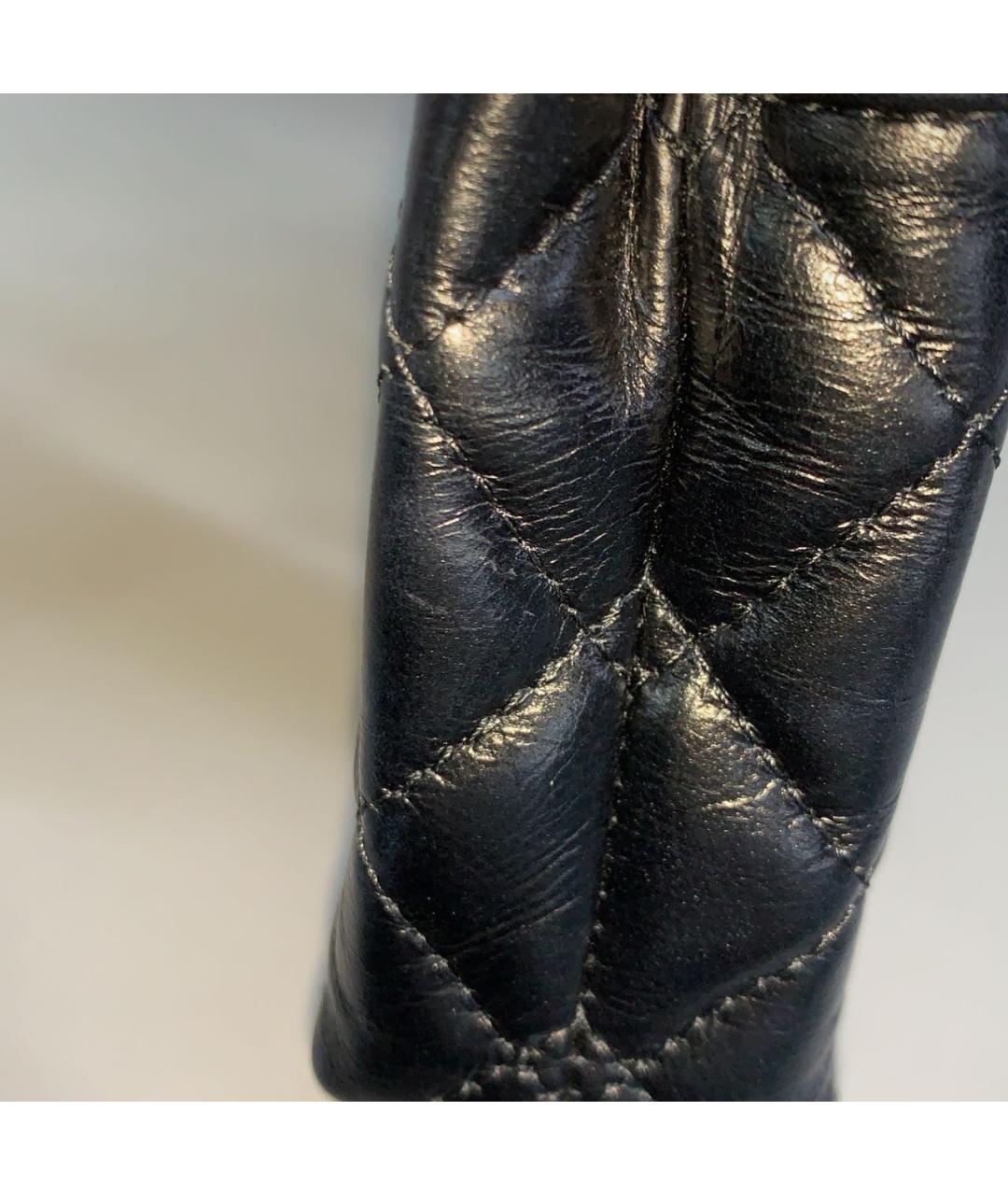 CHANEL Черная кожаная сумка через плечо, фото 6