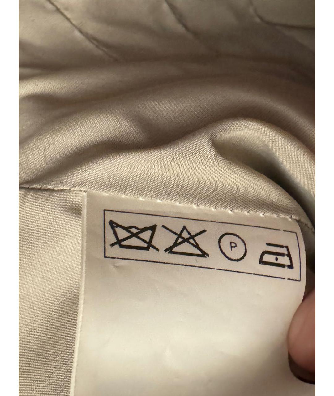 ERMANNO SCERVINO Бежевая меховая парка, фото 8