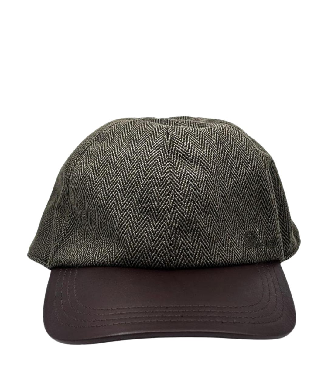 BERLUTI Зеленая хлопковая кепка/бейсболка, фото 1