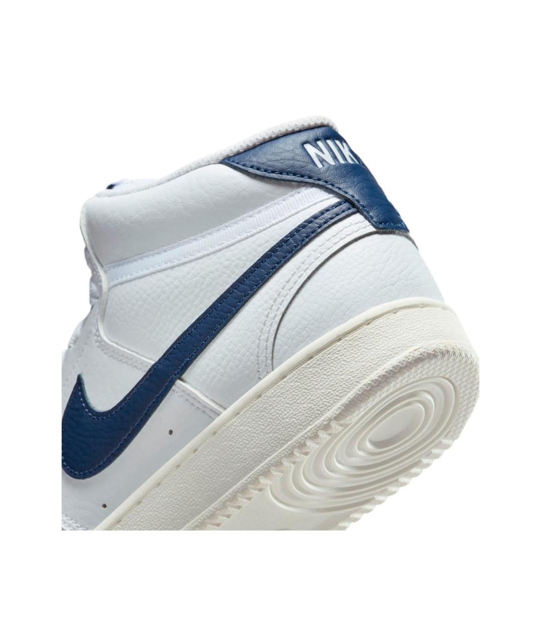 NIKE Белые кожаные кроссовки, фото 4