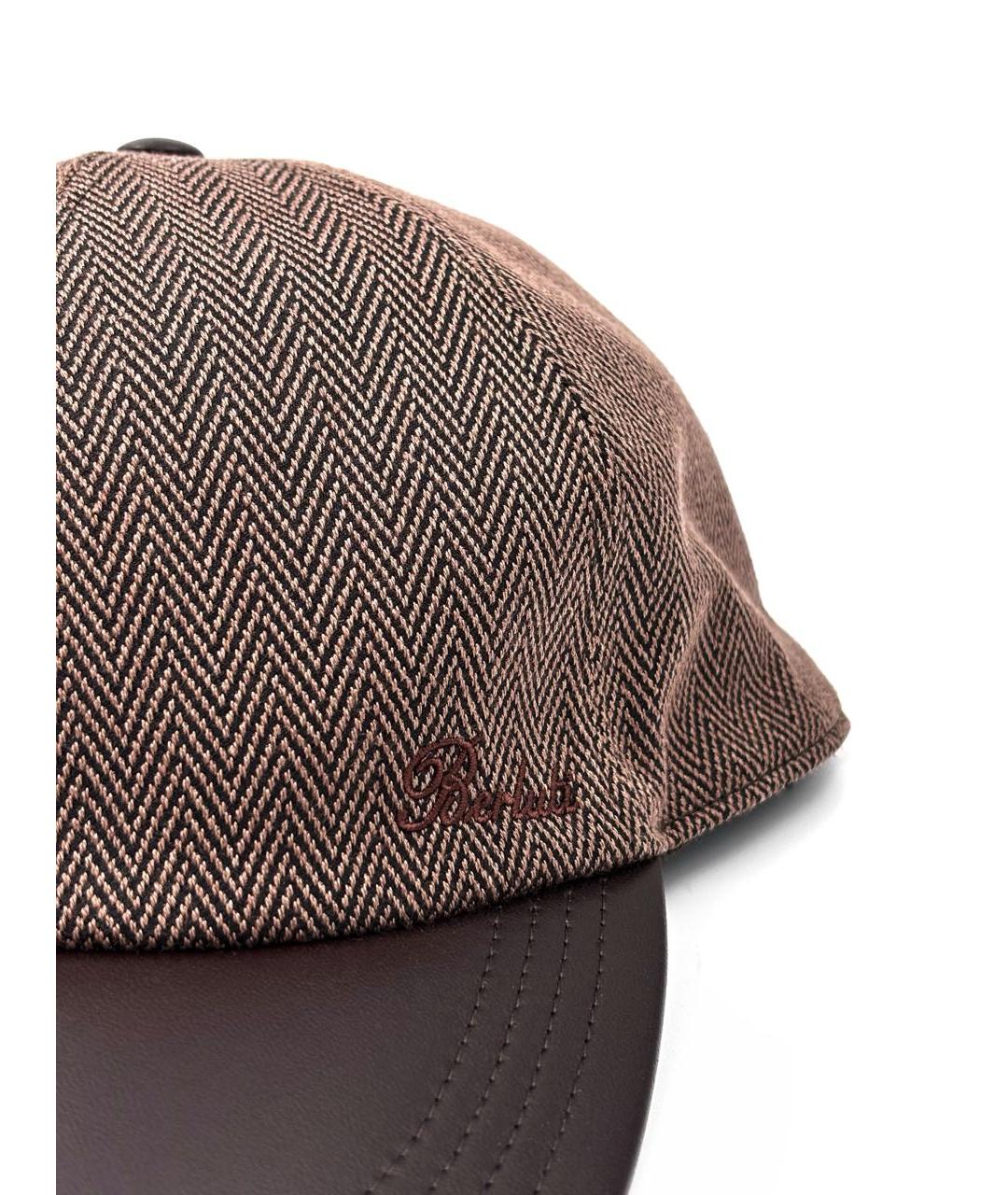 BERLUTI Коричневая кожаная кепка/бейсболка, фото 2