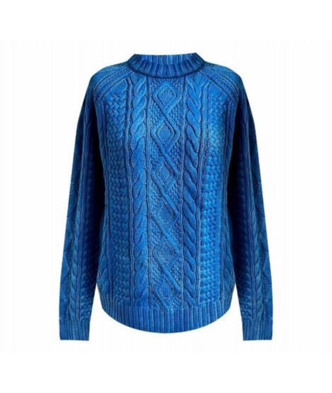 RALPH LAUREN Синий хлопковый джемпер / свитер, фото 1