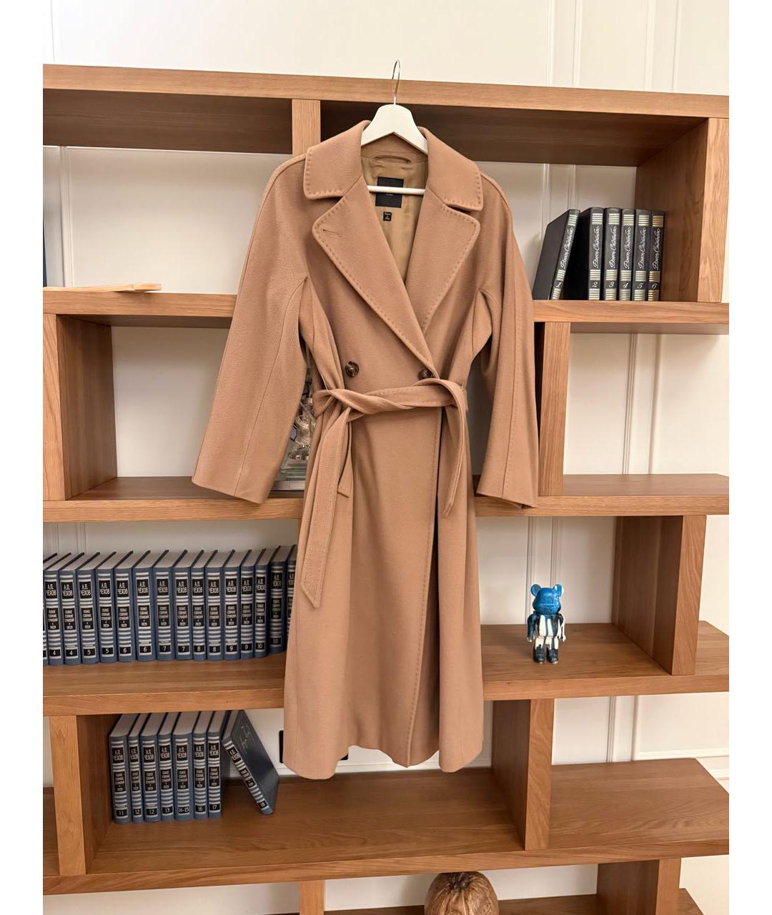 WEEKEND MAX MARA Бежевое шерстяное пальто, фото 5