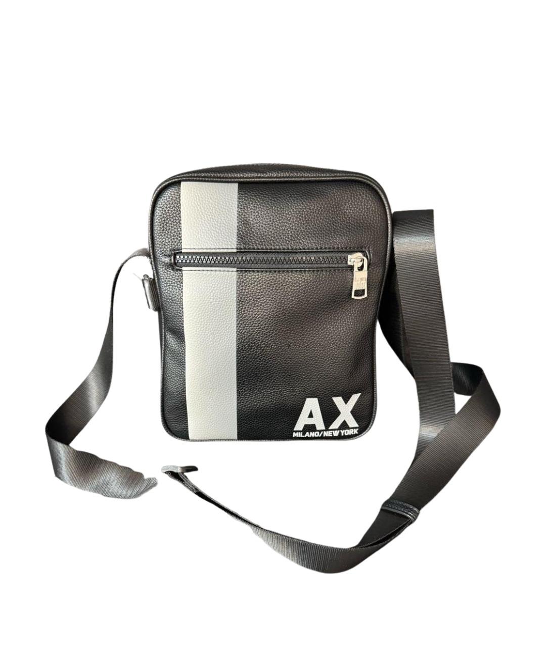 ARMANI EXCHANGE Черная сумка на плечо из искусственной кожи, фото 1