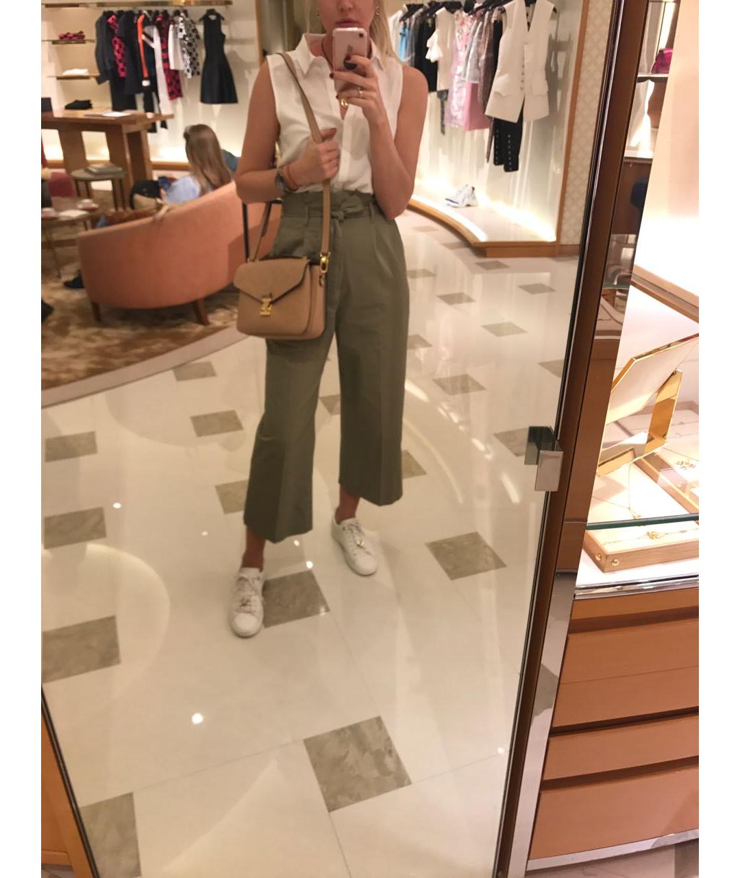 LOUIS VUITTON Бежевая кожаная сумка через плечо, фото 7