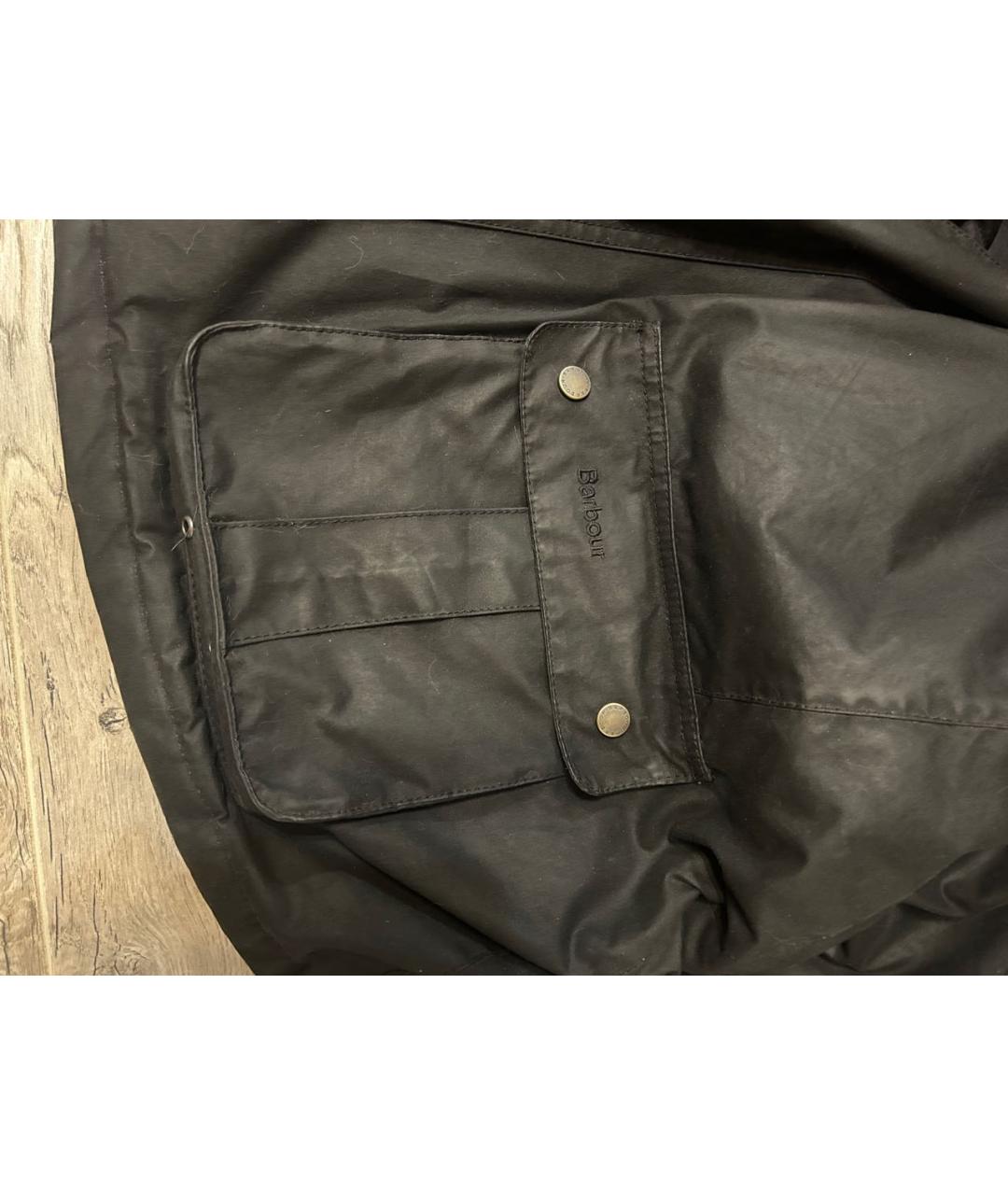 BARBOUR Черная хлопковая куртка, фото 7