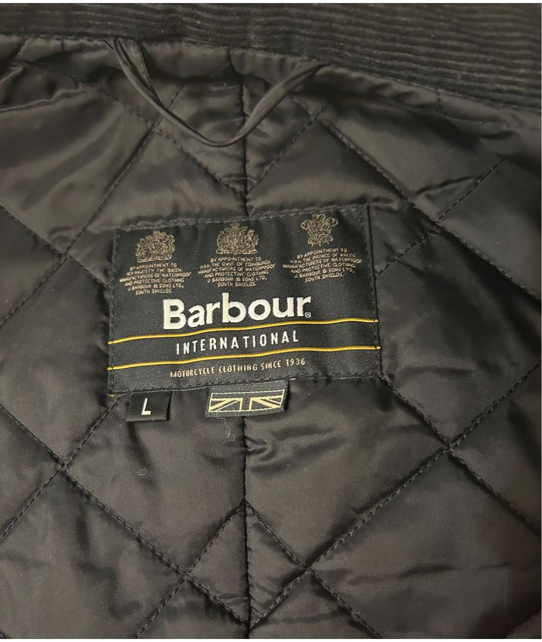BARBOUR Черная хлопковая куртка, фото 3