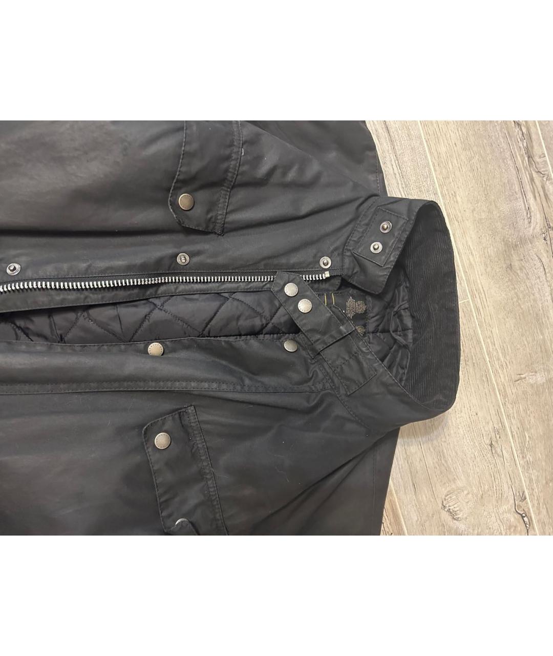 BARBOUR Черная хлопковая куртка, фото 4