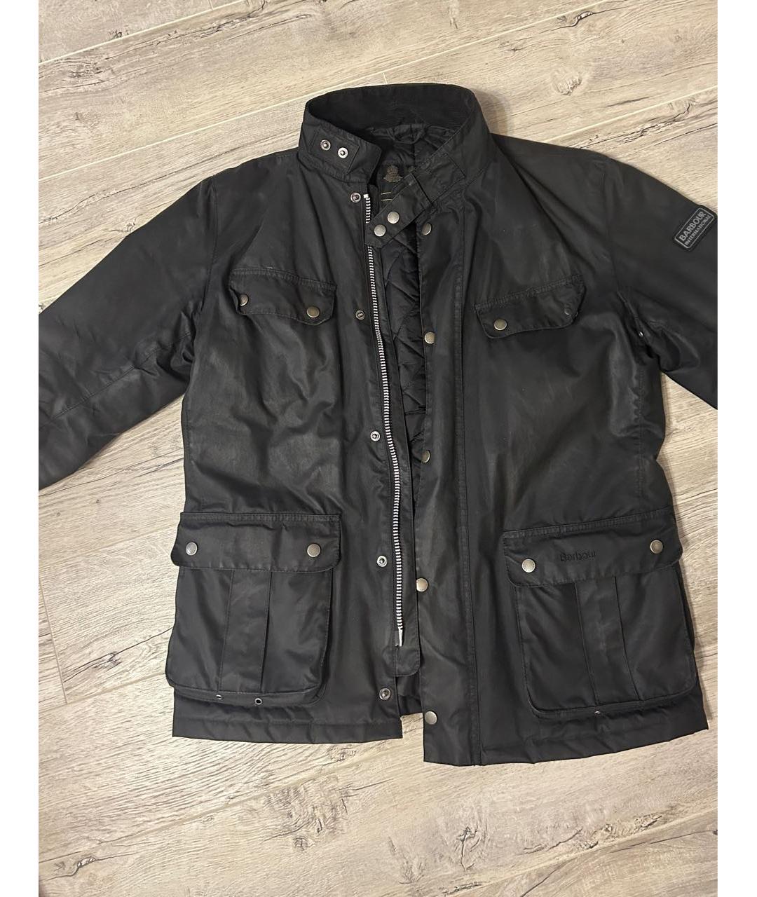 BARBOUR Черная хлопковая куртка, фото 8