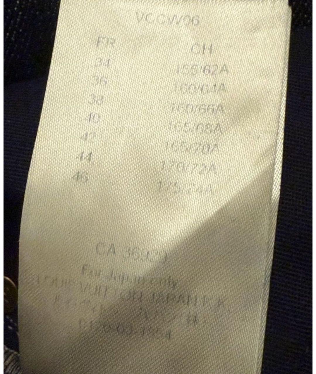 LOUIS VUITTON Синие хлопковые прямые джинсы, фото 6