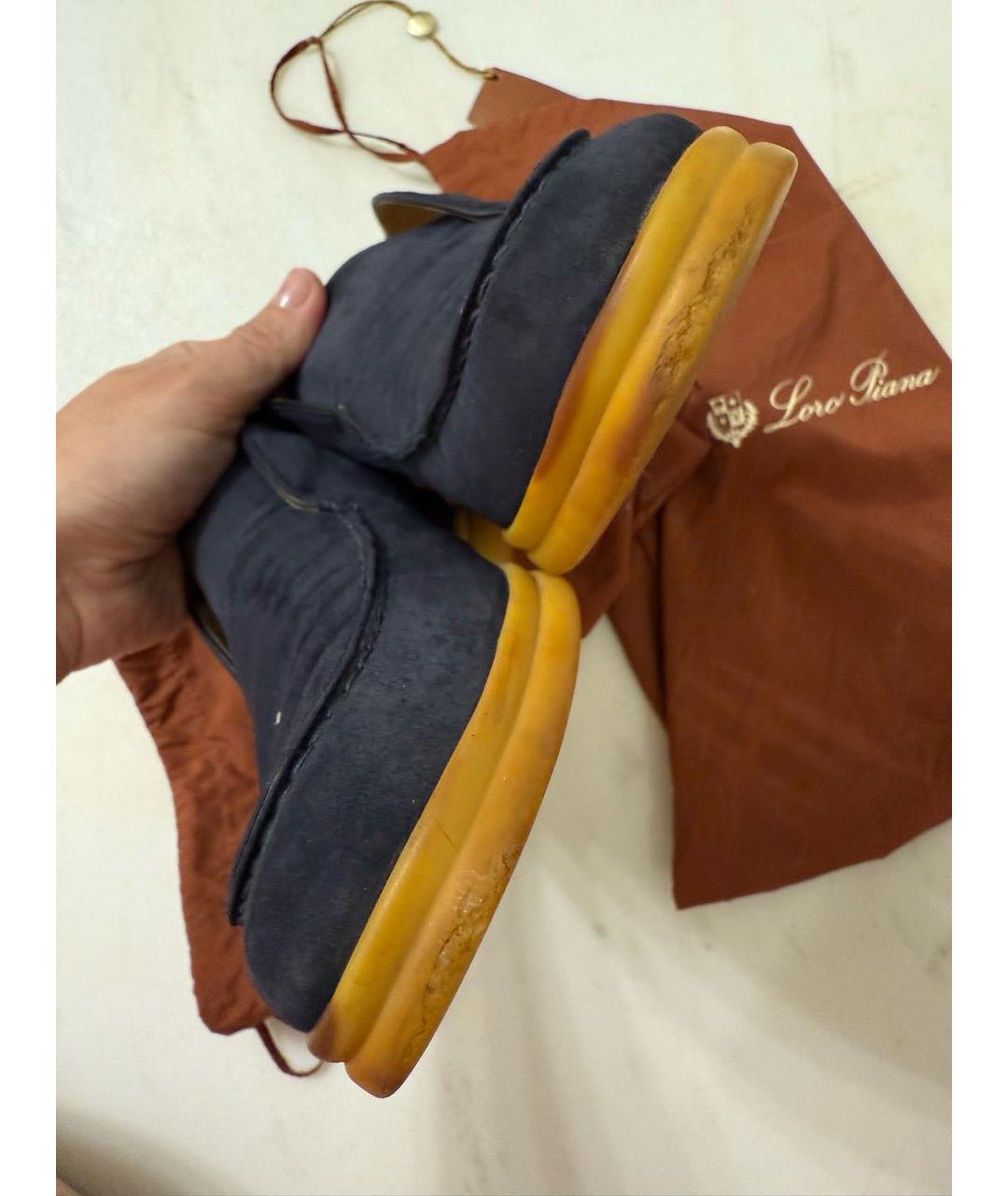 POLO RALPH LAUREN Синие замшевые лоферы, фото 2