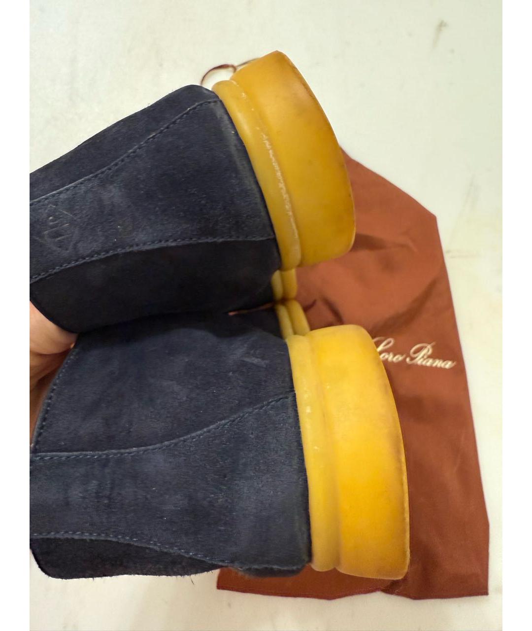 POLO RALPH LAUREN Синие замшевые лоферы, фото 4