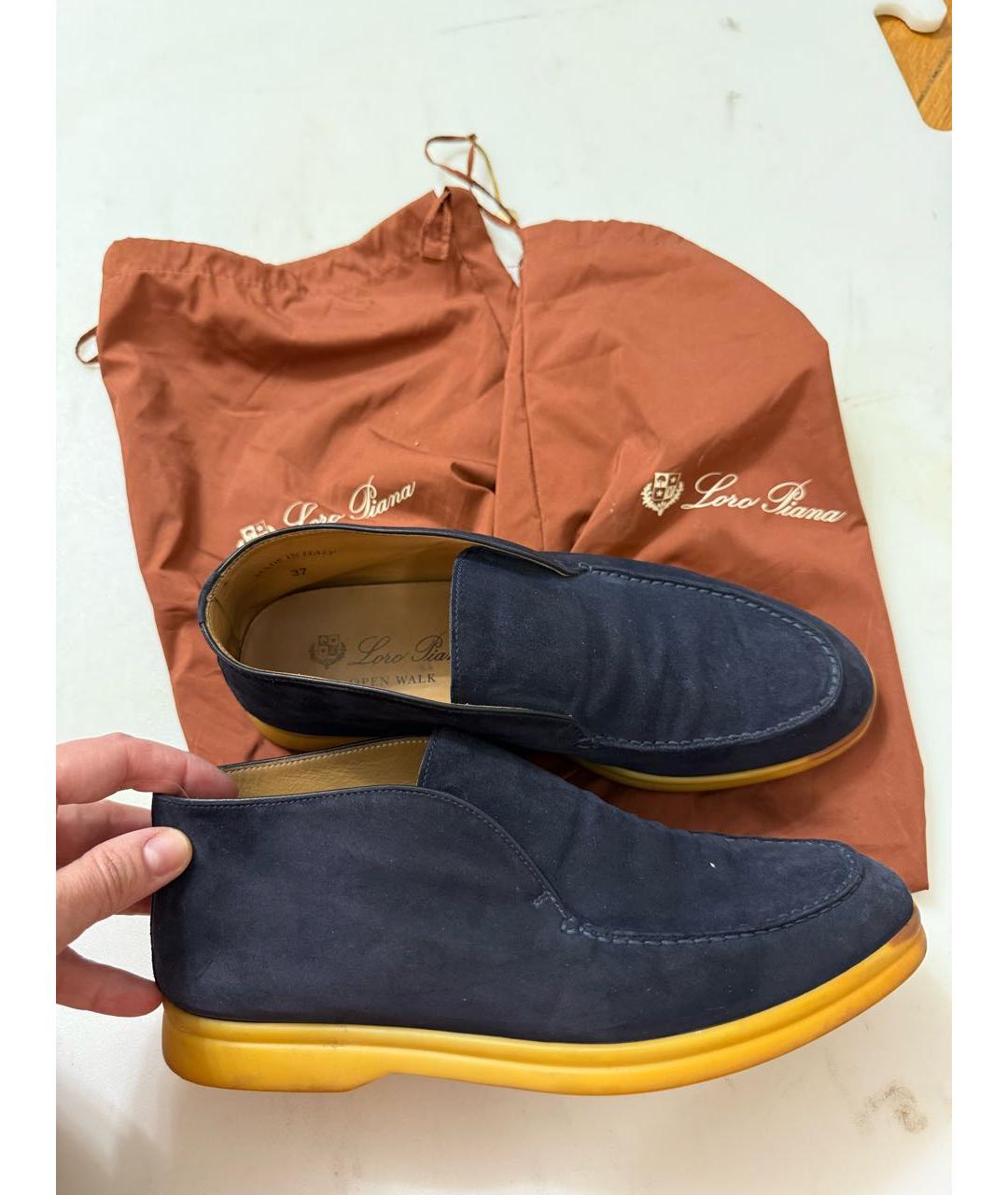 POLO RALPH LAUREN Синие замшевые лоферы, фото 5