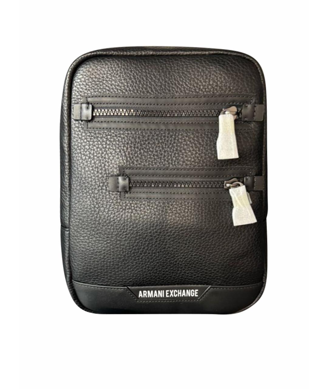 ARMANI EXCHANGE Черная сумка на плечо из искусственной кожи, фото 1