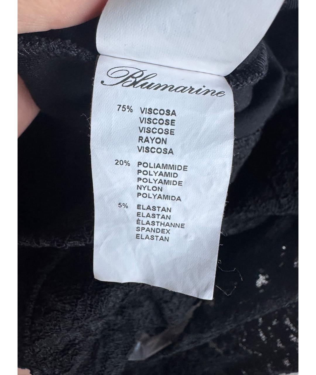 BLUMARINE Черное вискозное вечернее платье, фото 8