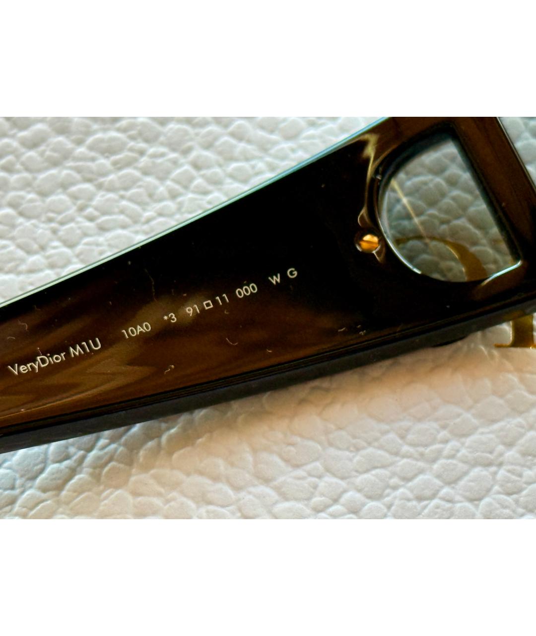 CHRISTIAN DIOR Черные пластиковые солнцезащитные очки, фото 8