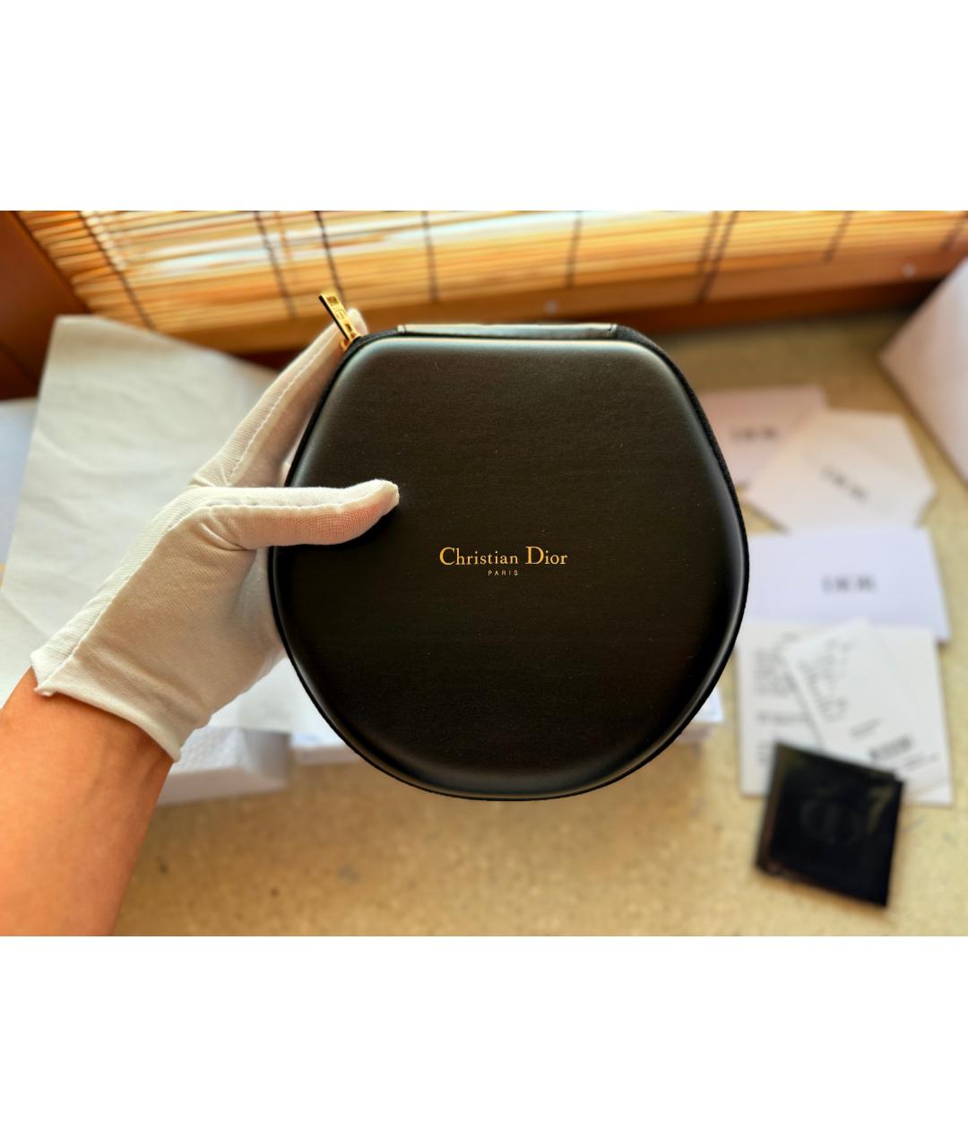 CHRISTIAN DIOR Черные пластиковые солнцезащитные очки, фото 9