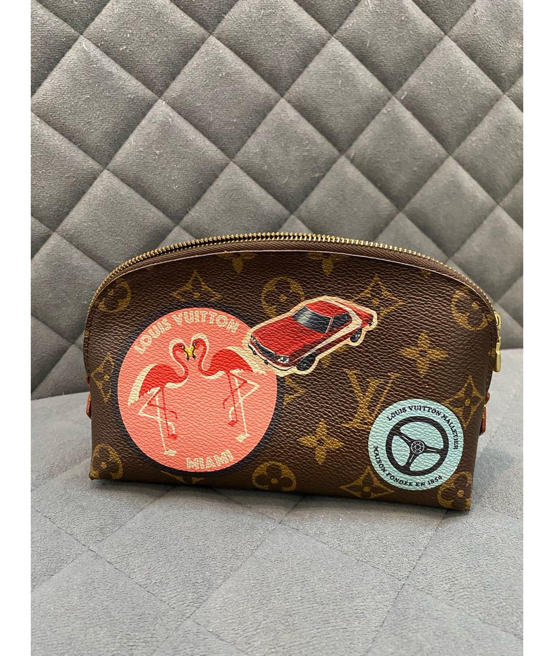 LOUIS VUITTON Мульти кожаная косметичка, фото 9