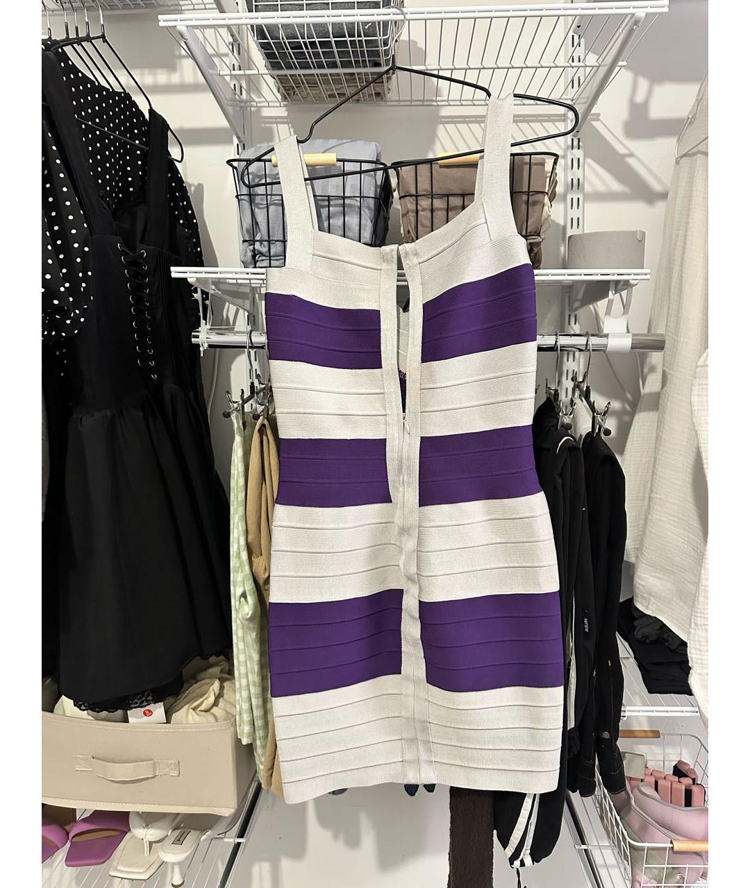 HERVE LEGER Мульти коктейльное платье, фото 2