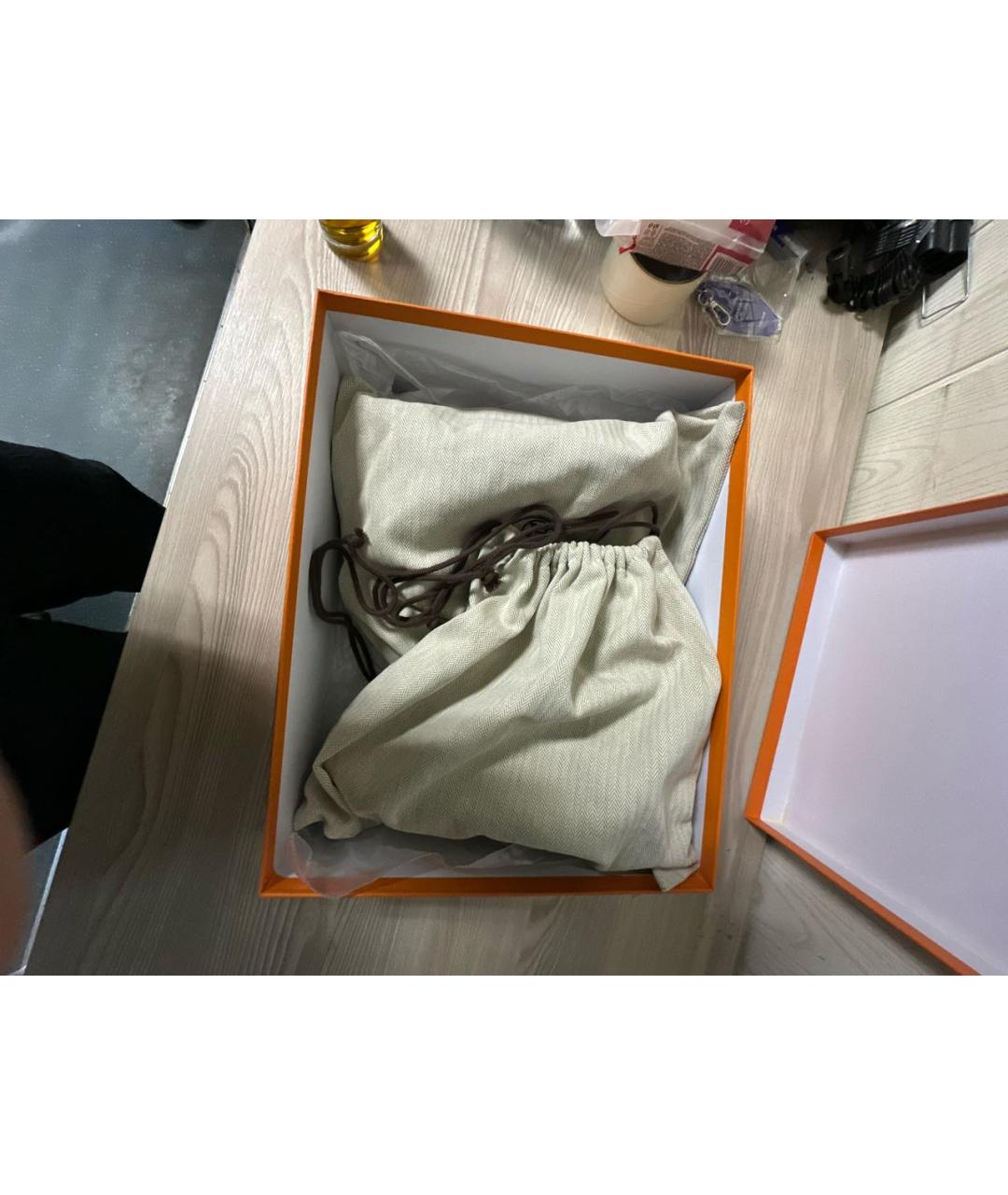 HERMES Черные кожаные ботинки, фото 6