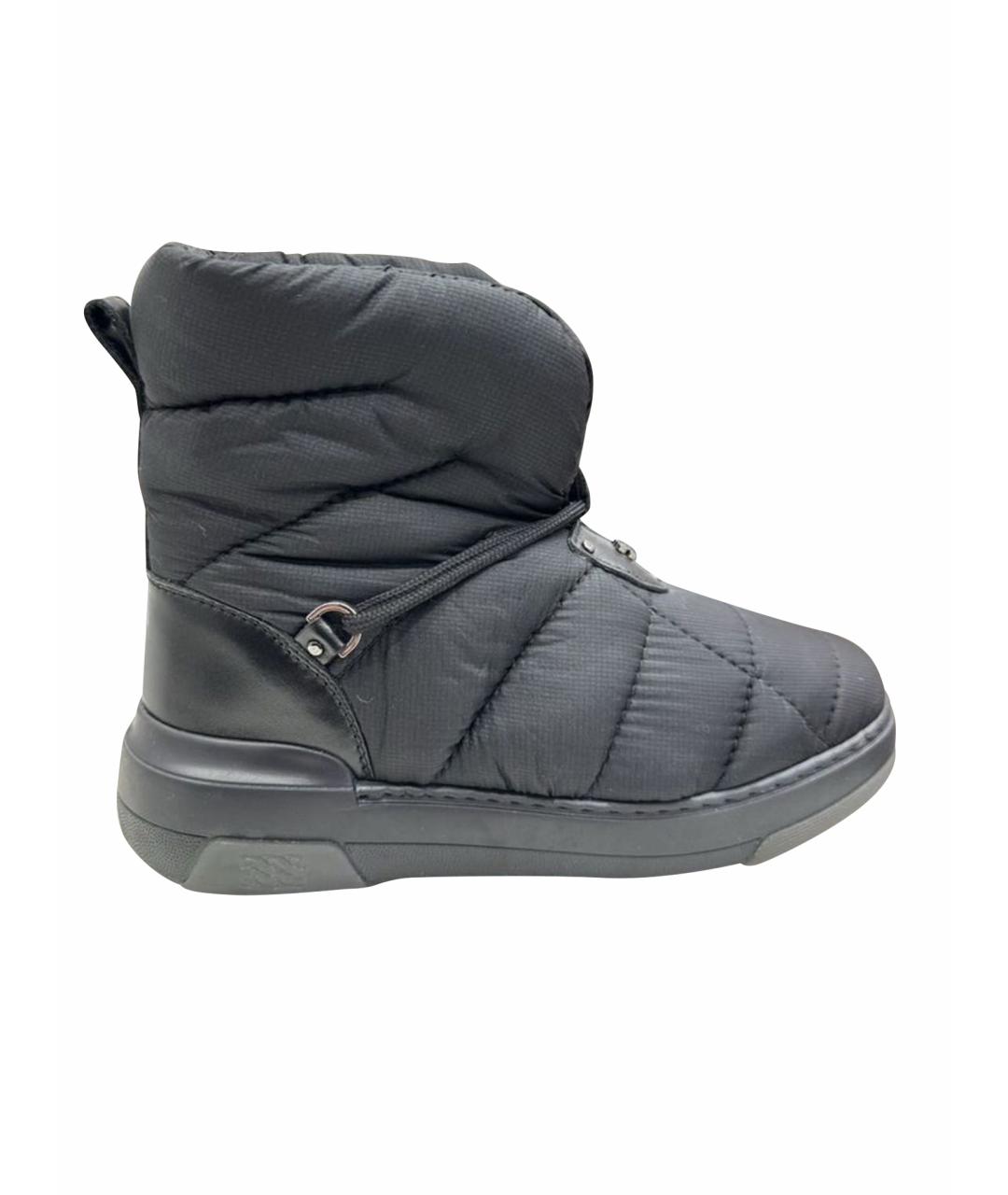 CASADEI Черные текстильные сапоги, фото 1