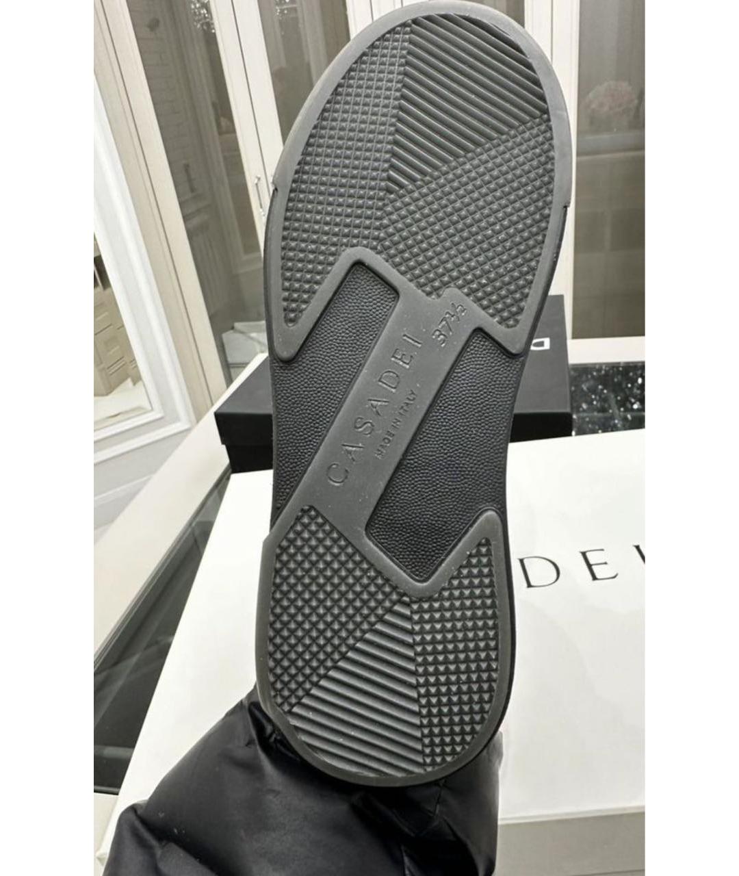 CASADEI Черные текстильные сапоги, фото 4