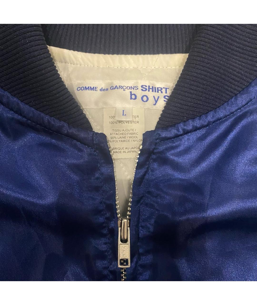 COMME DES GARÇONS Синяя полиэстеровая куртка, фото 4