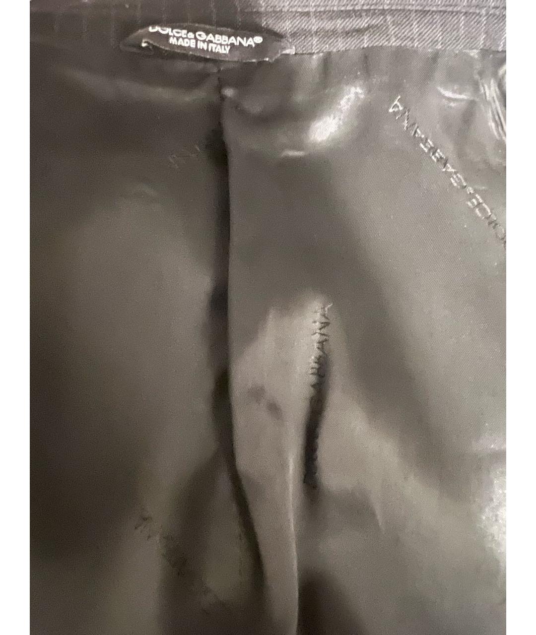 DOLCE&GABBANA Черный шерстяной пиджак, фото 3