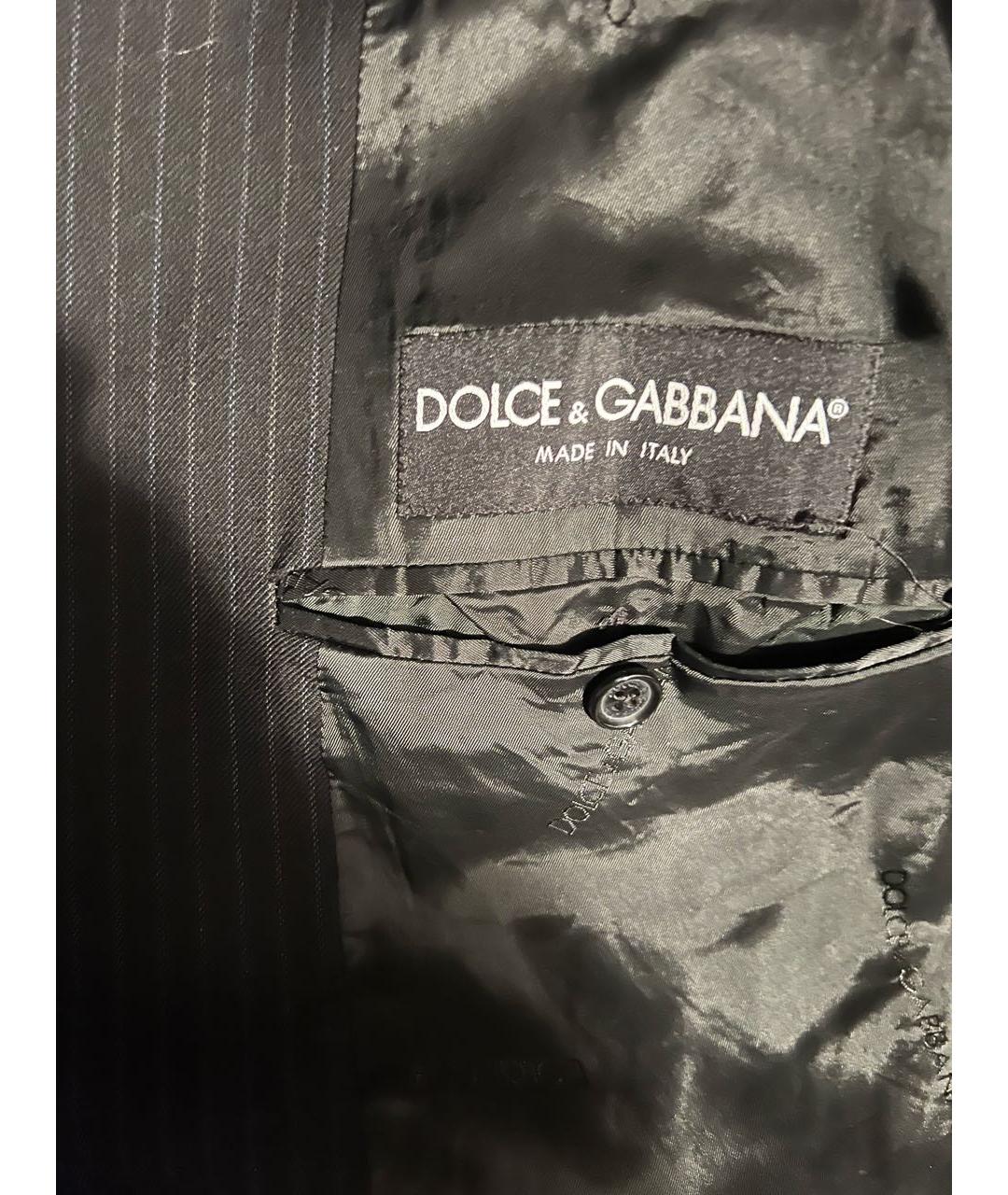 DOLCE&GABBANA Черный шерстяной пиджак, фото 4