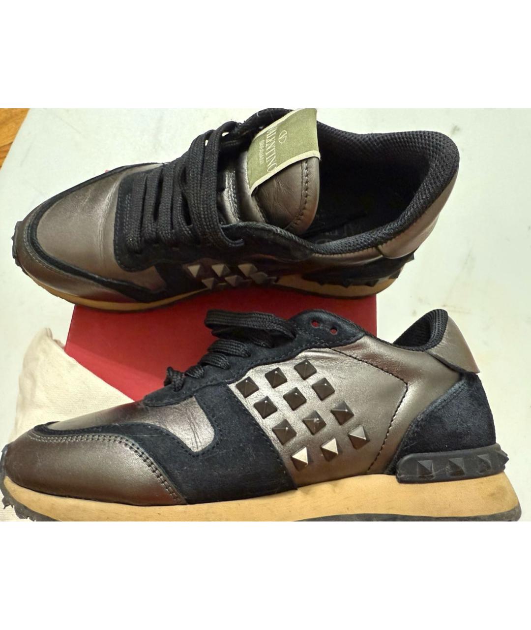 VALENTINO Мульти кожаные кроссовки, фото 5