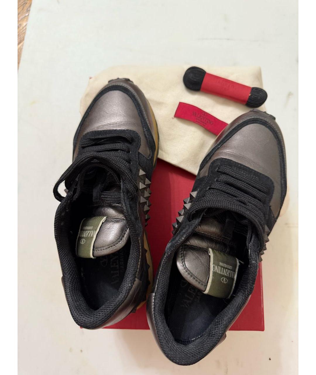 VALENTINO Мульти кожаные кроссовки, фото 2