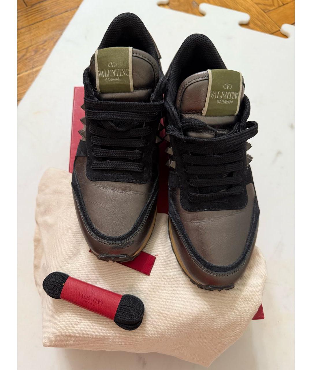 VALENTINO Мульти кожаные кроссовки, фото 4