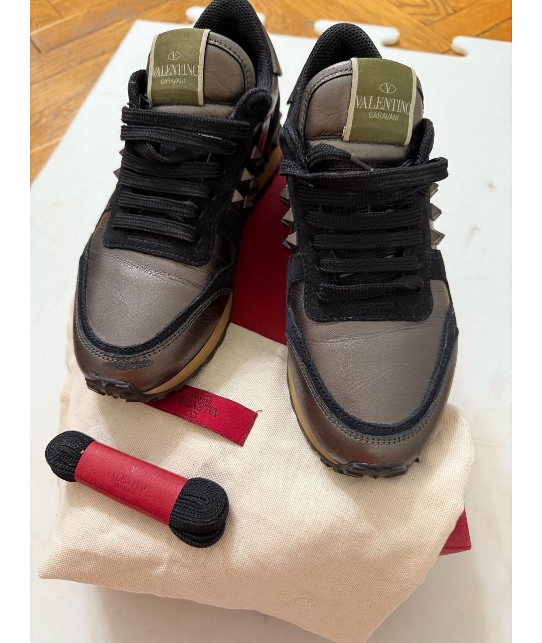 VALENTINO Мульти кожаные кроссовки, фото 3