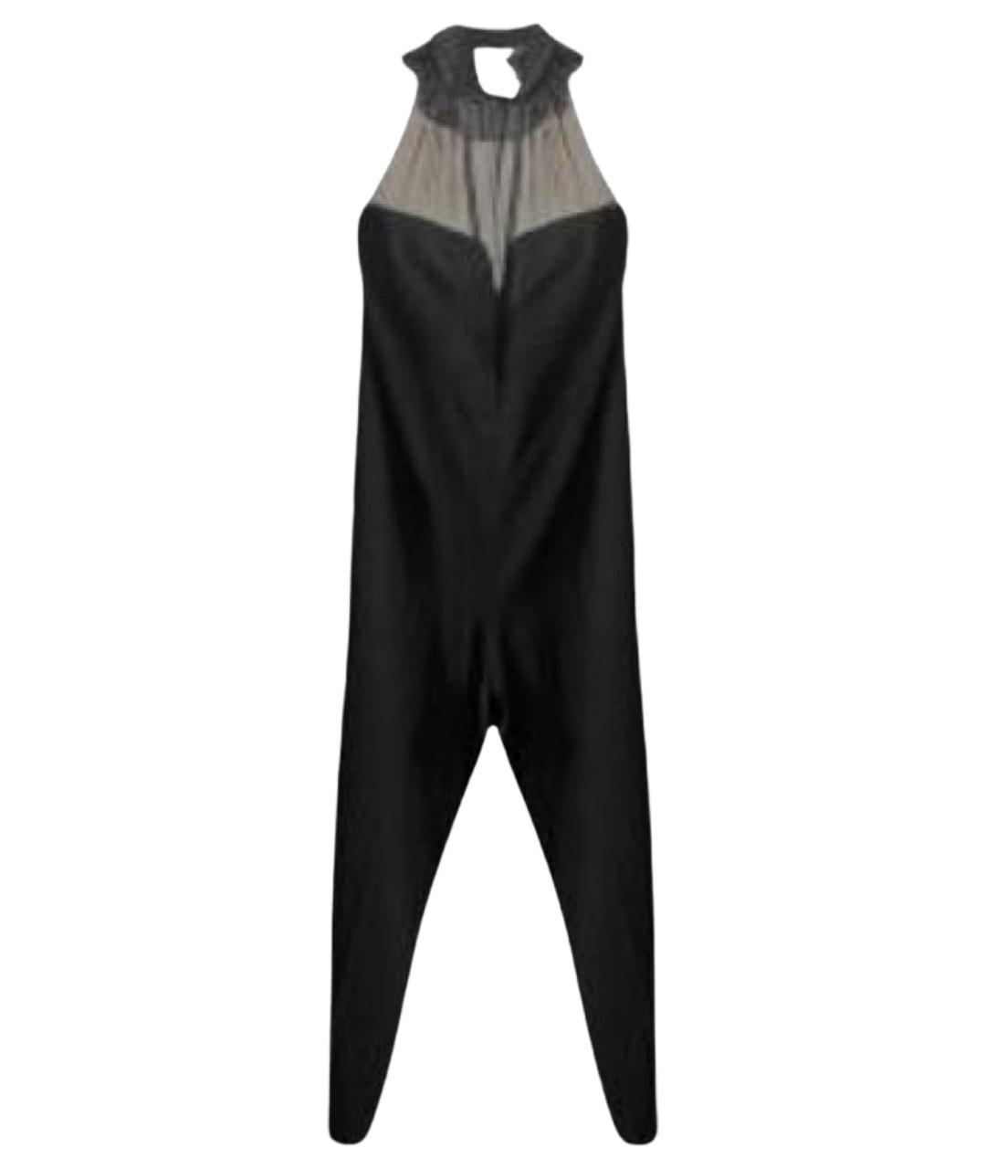 SAINT LAURENT Черный полиэстеровый комбинезон, фото 1