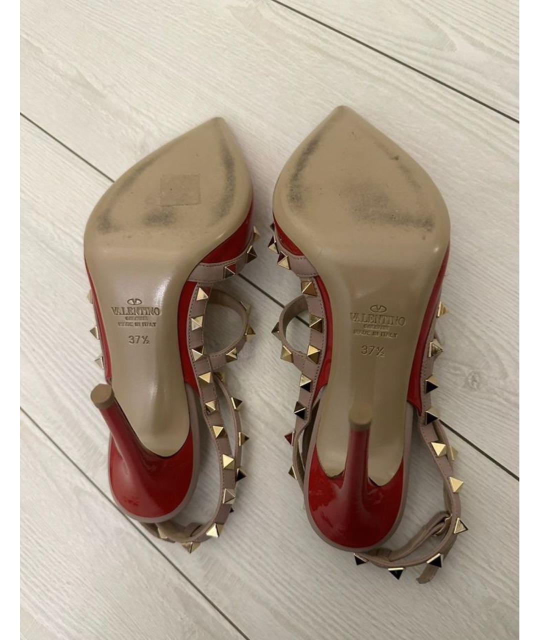 VALENTINO Красные туфли из лакированной кожи, фото 4