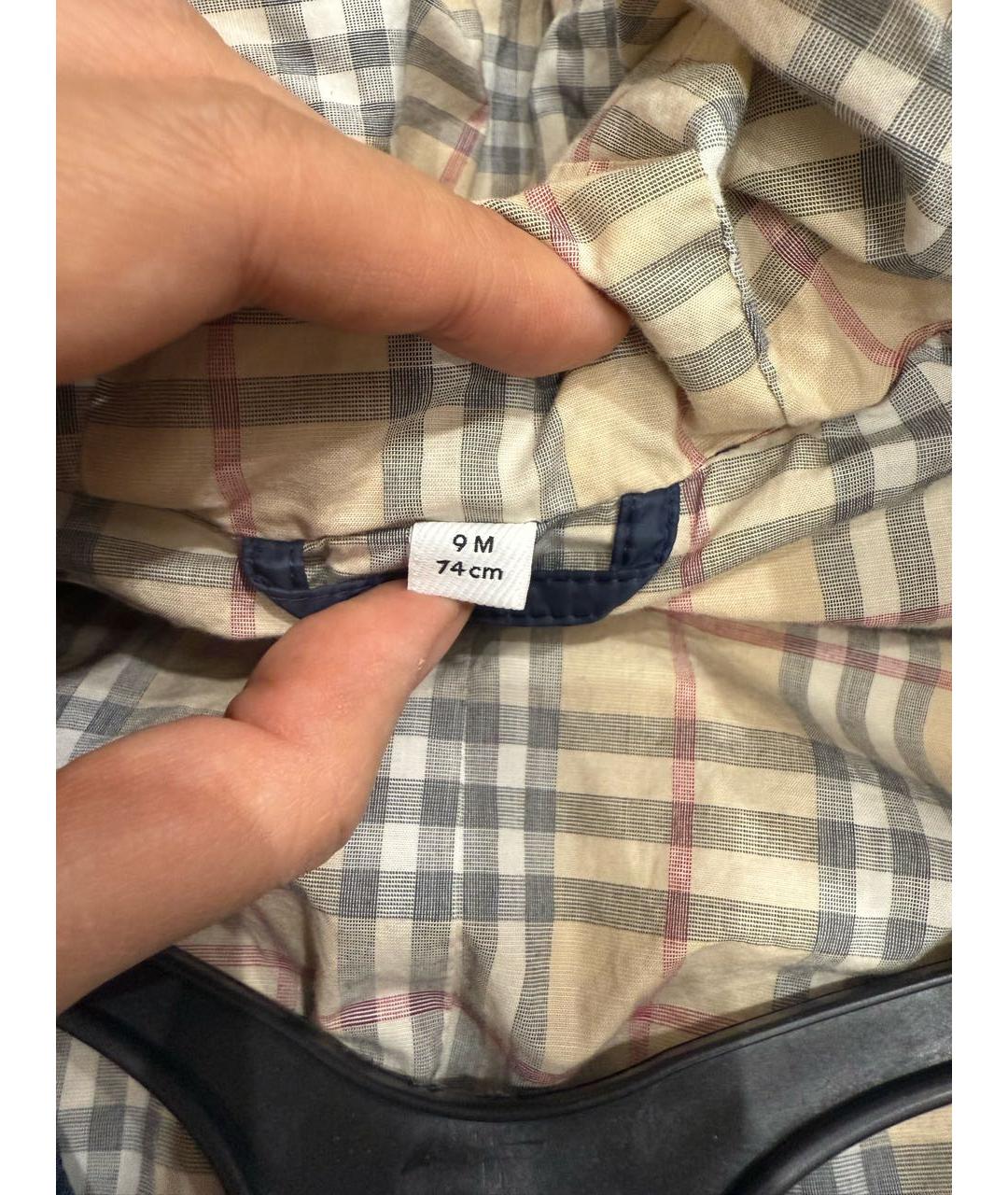 BURBERRY Темно-синий полиэстеровый комбинезон, фото 6