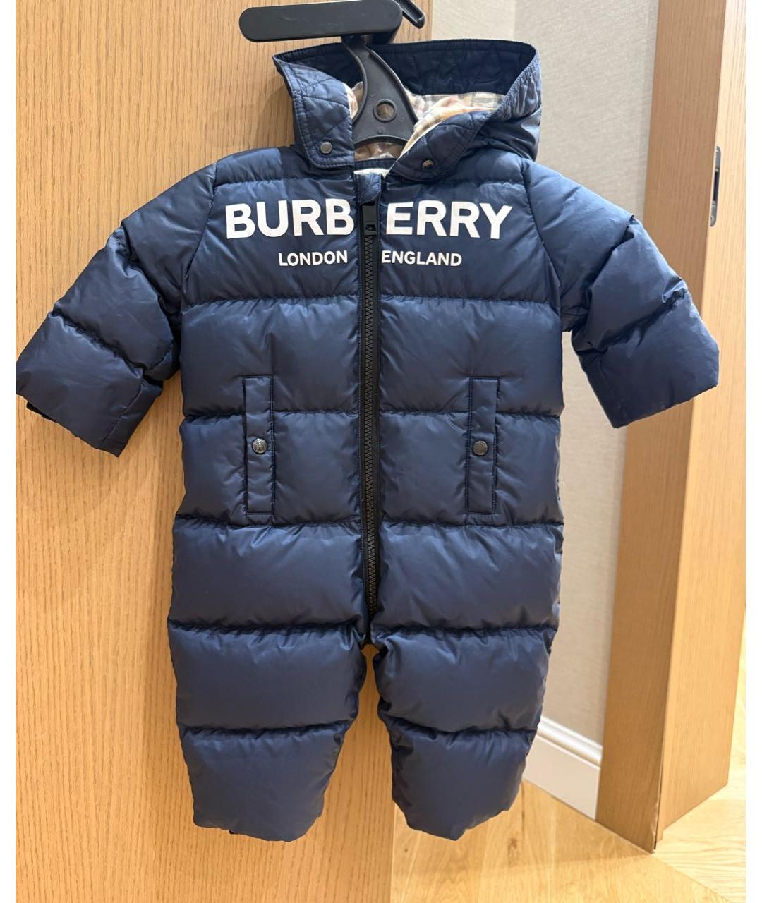 BURBERRY Темно-синий полиэстеровый комбинезон, фото 7