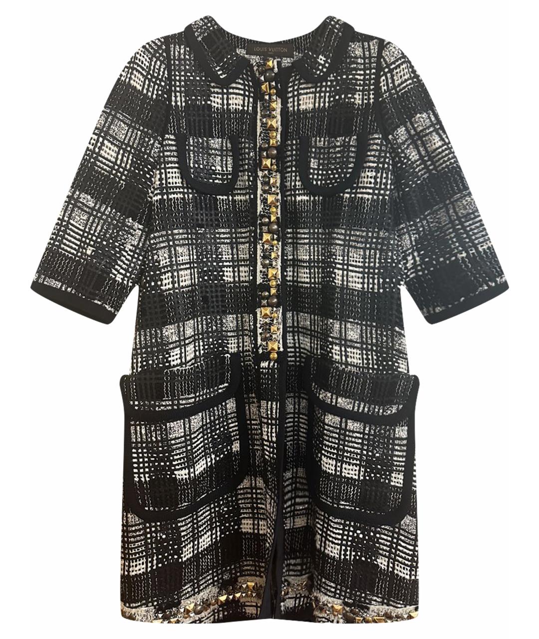 LOUIS VUITTON Черное вискозное пальто, фото 1