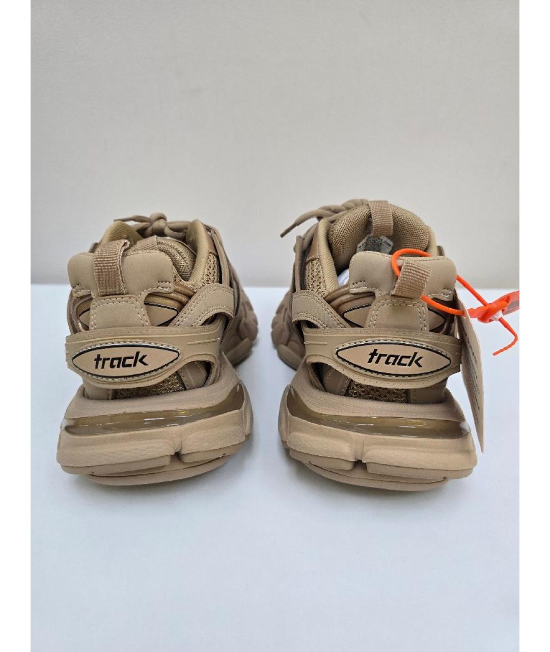 BALENCIAGA Бежевые синтетические кроссовки, фото 4