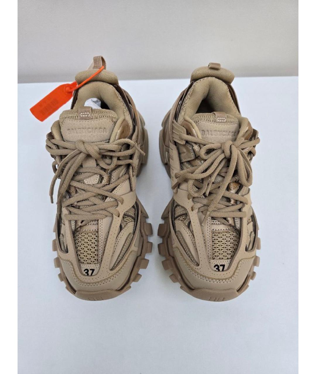 BALENCIAGA Бежевые синтетические кроссовки, фото 2