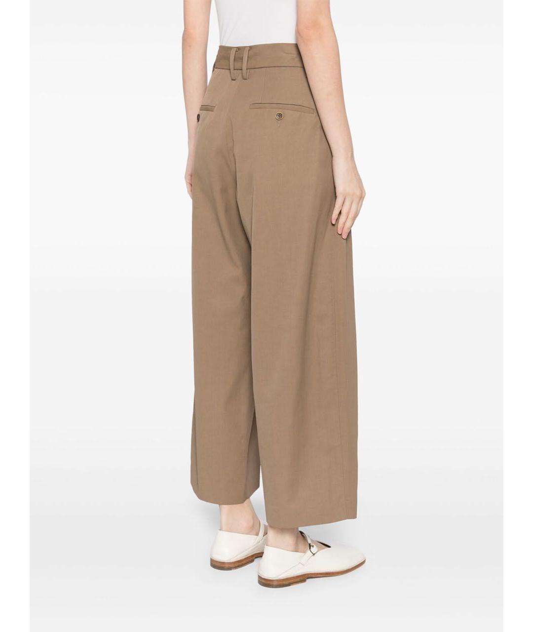 UMA WANG Бежевые вискозные брюки широкие, фото 5