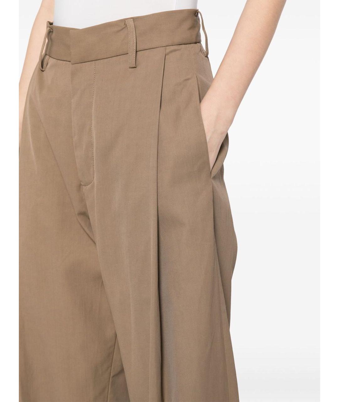 UMA WANG Бежевые вискозные брюки широкие, фото 4