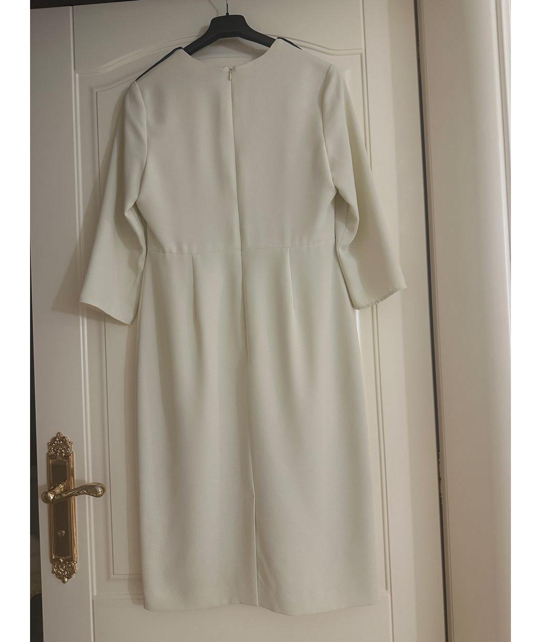 RALPH LAUREN PURPLE LABEL Белое полиэстеровое платье, фото 2