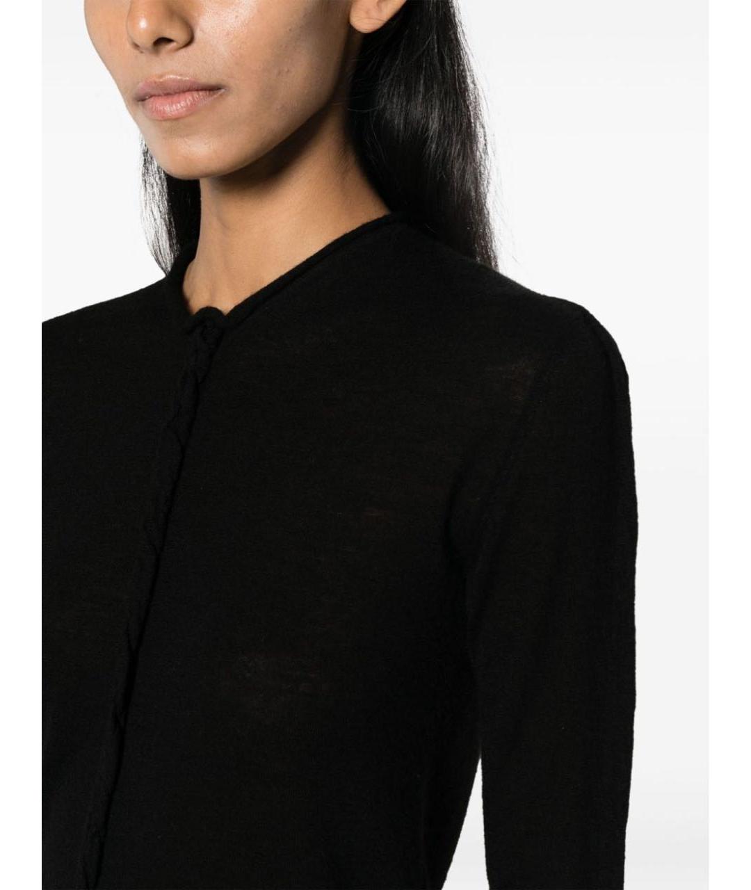 UMA WANG Черный кашемировый джемпер / свитер, фото 2