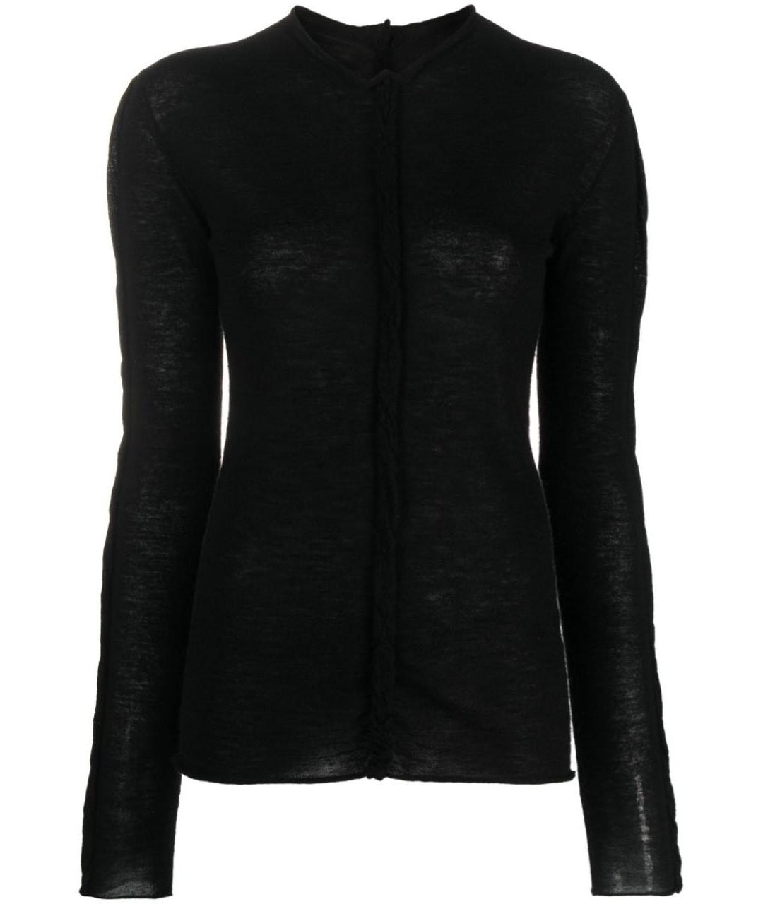 UMA WANG Черный кашемировый джемпер / свитер, фото 1