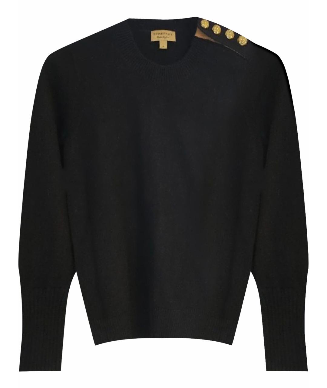 BURBERRY Черный кашемировый джемпер / свитер, фото 1