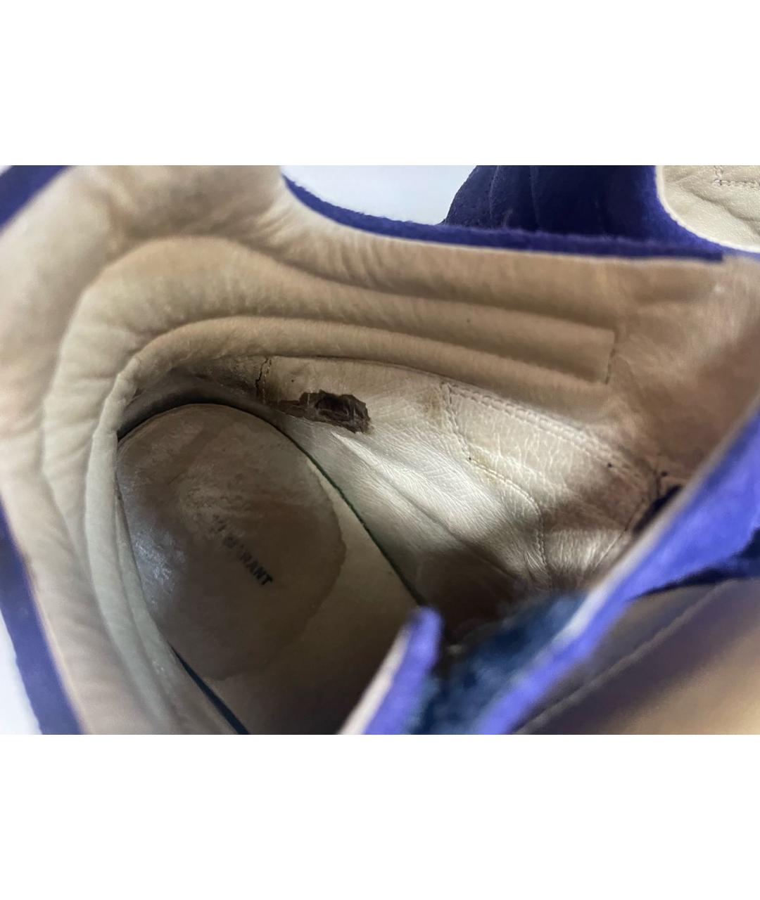 ISABEL MARANT Темно-синие замшевые кроссовки, фото 7