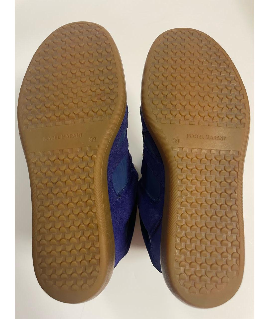 ISABEL MARANT Темно-синие замшевые кроссовки, фото 6