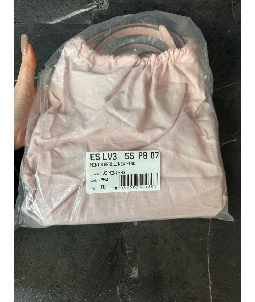 COCCINELLE Розовая кожаная сумка через плечо, фото 5